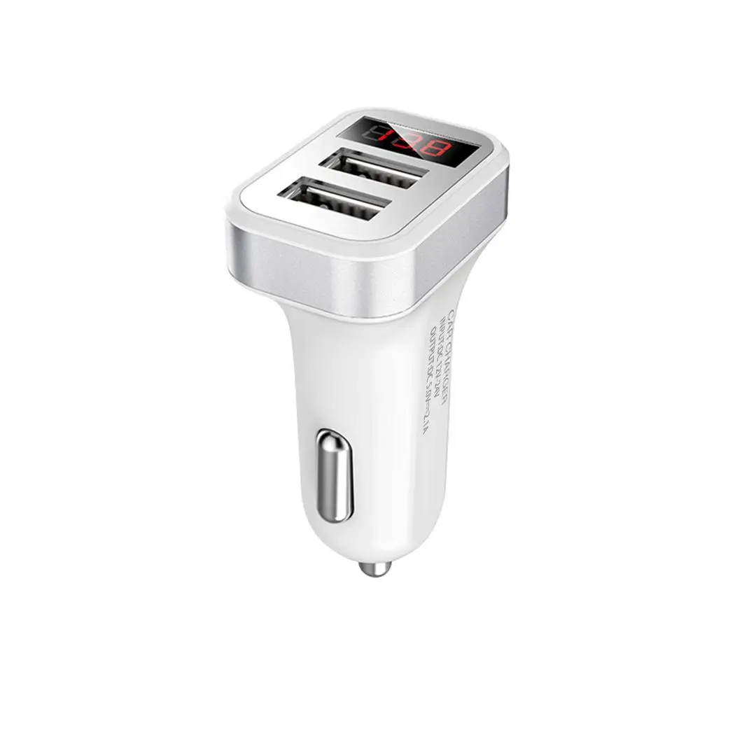СВЕТОДИОДНЫЙ цифровой дисплей постоянного тока 12 V 24 Dual Порты usb 5 0 2.1A автомобиля