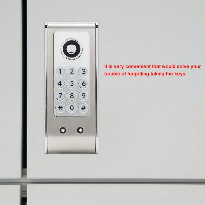 10 Dial Digits Coded Combination Lock Stainless Steel Cam Cabinet Spa Locker Keyless Password Security Anti-Theft Numberal | Обустройство