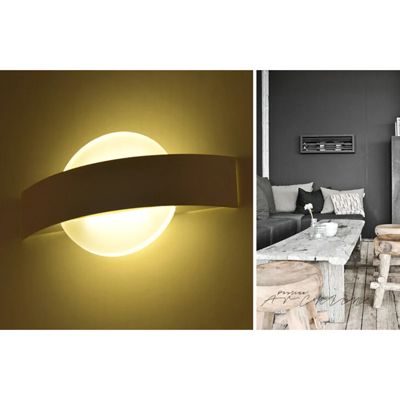 Светодиодный настенный светильник s для гостиной спальни современный домашний