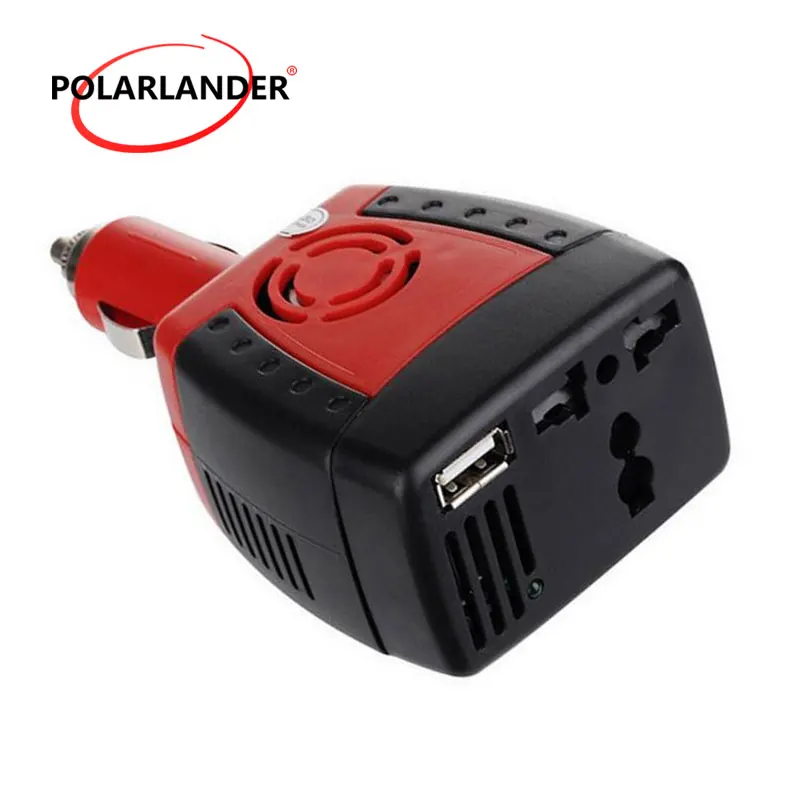 Автомобильный инвертор источник питания 150 Вт DC 12V к AC 110V 50Hz конвертер