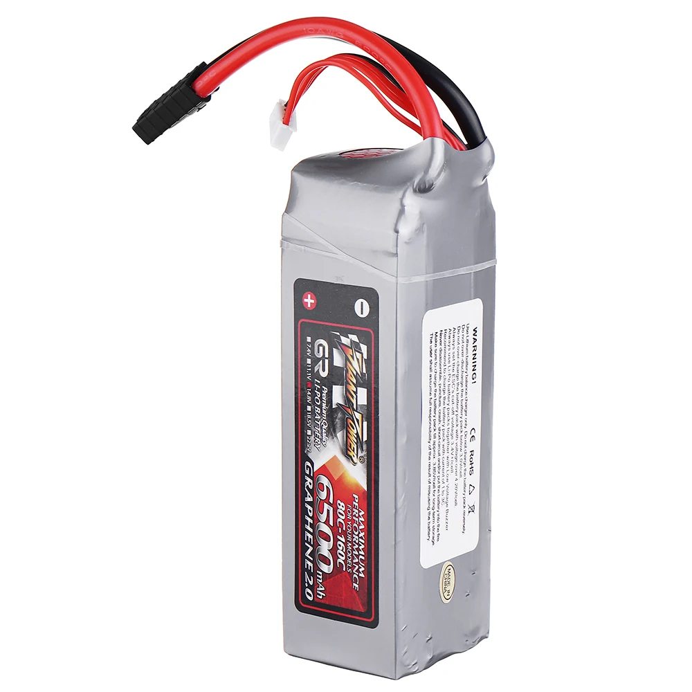 POWER GRAPHENE 2.0 14.8V 6500mah 80C 4S Lipo Battery for Traxxas 1:5 X-Maxx RC Car Spare Part DIY Accessories | Игрушки и хобби