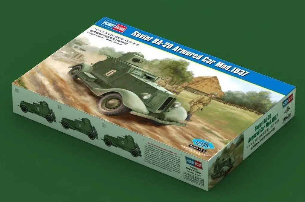 Модель советского бронированного автомобиля Hobbyboss модель 1/35 года 83882 | Игрушки и