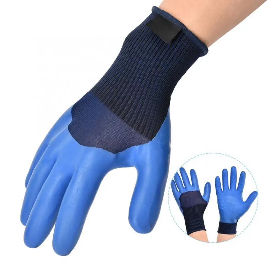 Защитные перчатки Нескользящие латексные рабочие защитные износостойкие