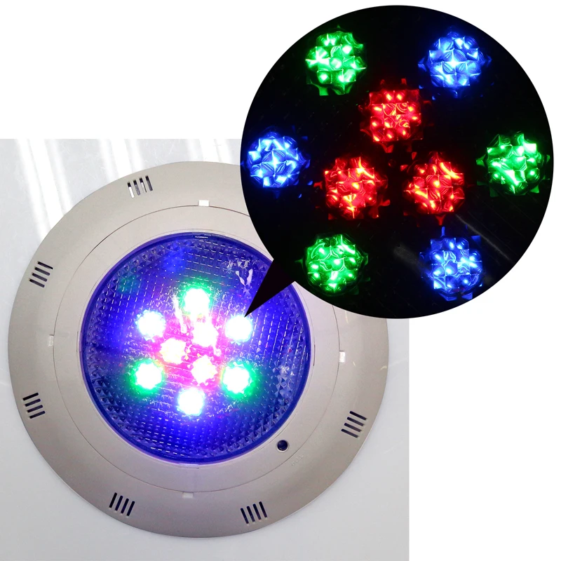 Подводный светодиодный RGB светильник для бассейна 9 Вт Точечный фонтана с
