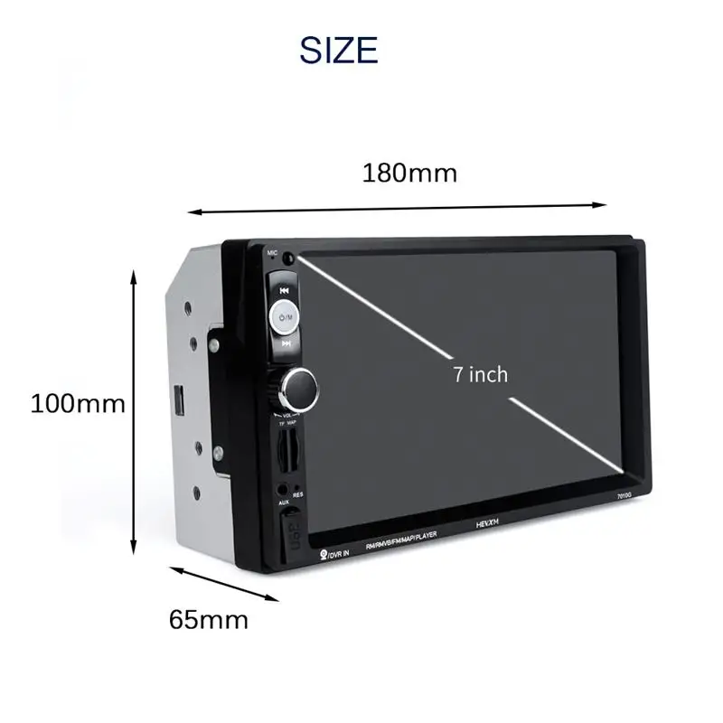 7 inch TFT HD Touch Screen MP5 Player with Video Input Function USB 2.0 Port 1080P Rearview Camera Univeral For Cars | Автомобили и