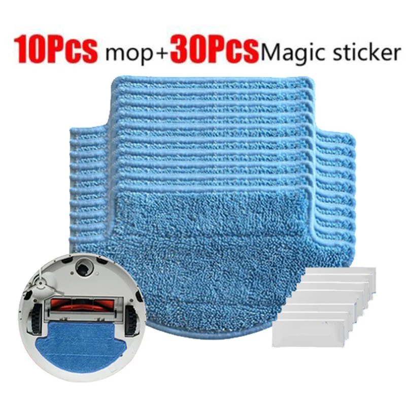 10Pcs Mop Cloths For Xiaomi Roborock S50 Vacuum Cleaner Wipes Clean Pads Tool | Дом и сад