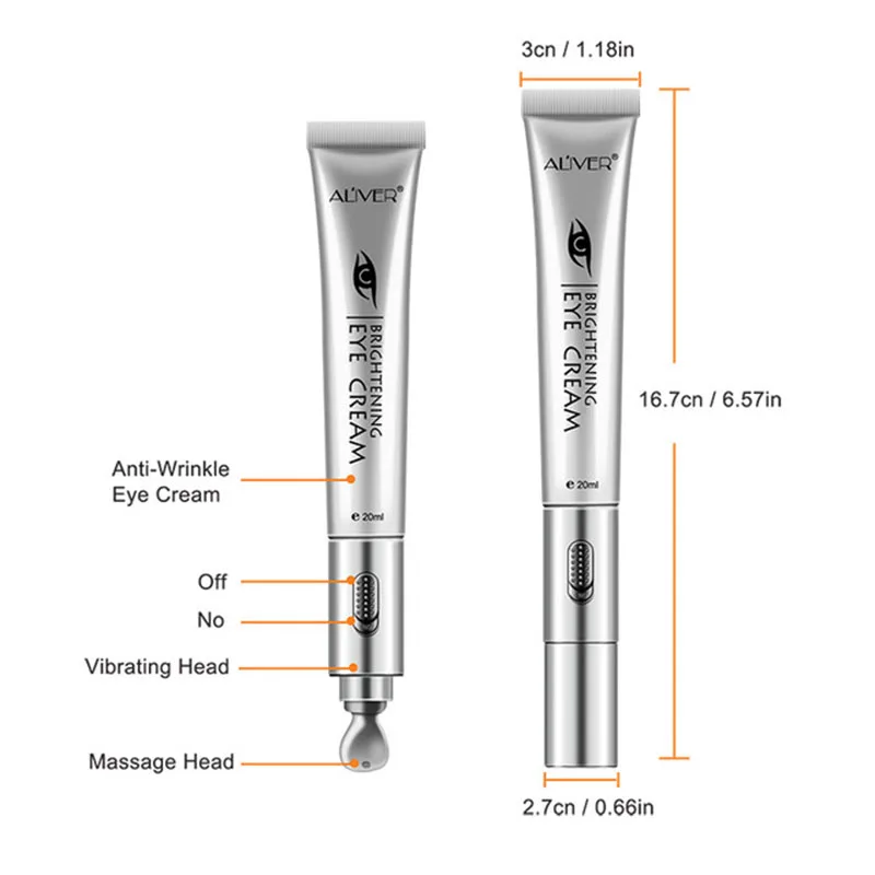 Увлажняющий Anti wrinkle Eye Cream с электрической колебательной аппликатор