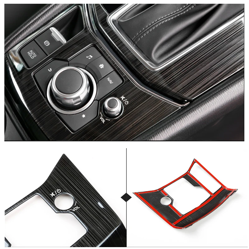 

For Mazda CX-5 CX 5 2017 2018 Stainless Steel Car Gear Shift Electronic Handbrake Panel Cover ONLY LHD
