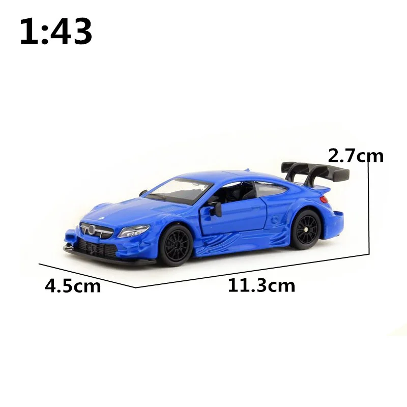 Литая металлическая игрушка модель масштаб 1:43 C63 AMG DTM Super Car/Pull Back/открывающиеся