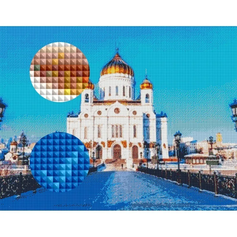 MIAODU 5D DIY Алмазная картина для церкви мозаика из страз вышивка крестиком пейзаж