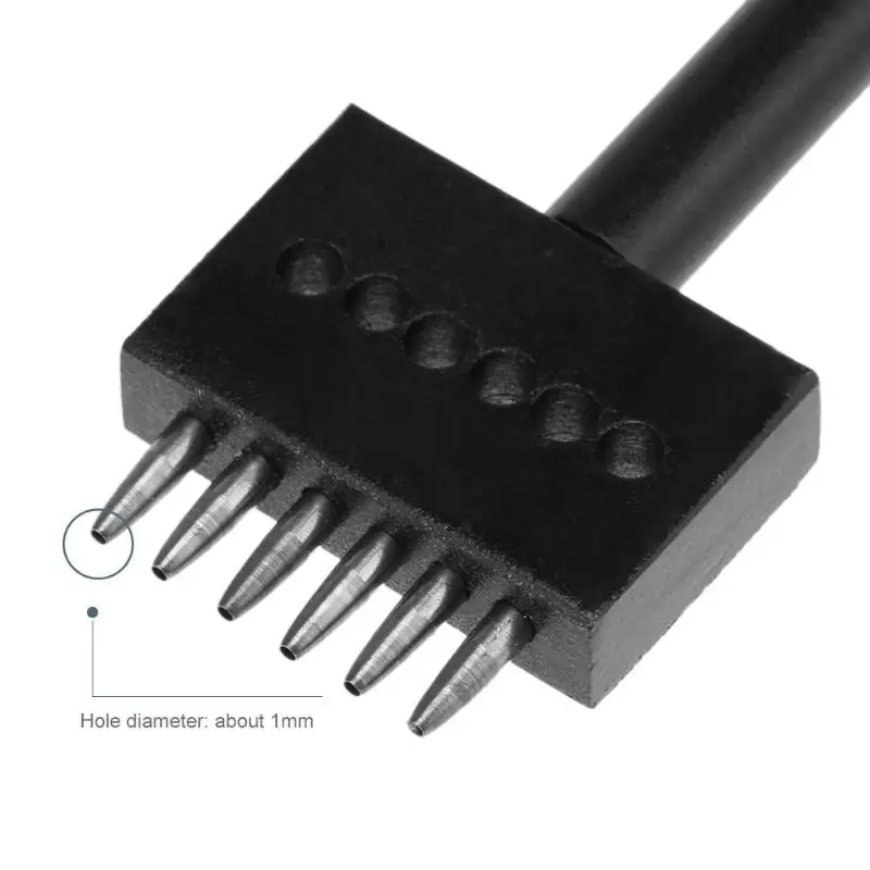 5 мм Шаг кожаный Перфоратор Diy ручной круглый сшивание инструмент для пробивки