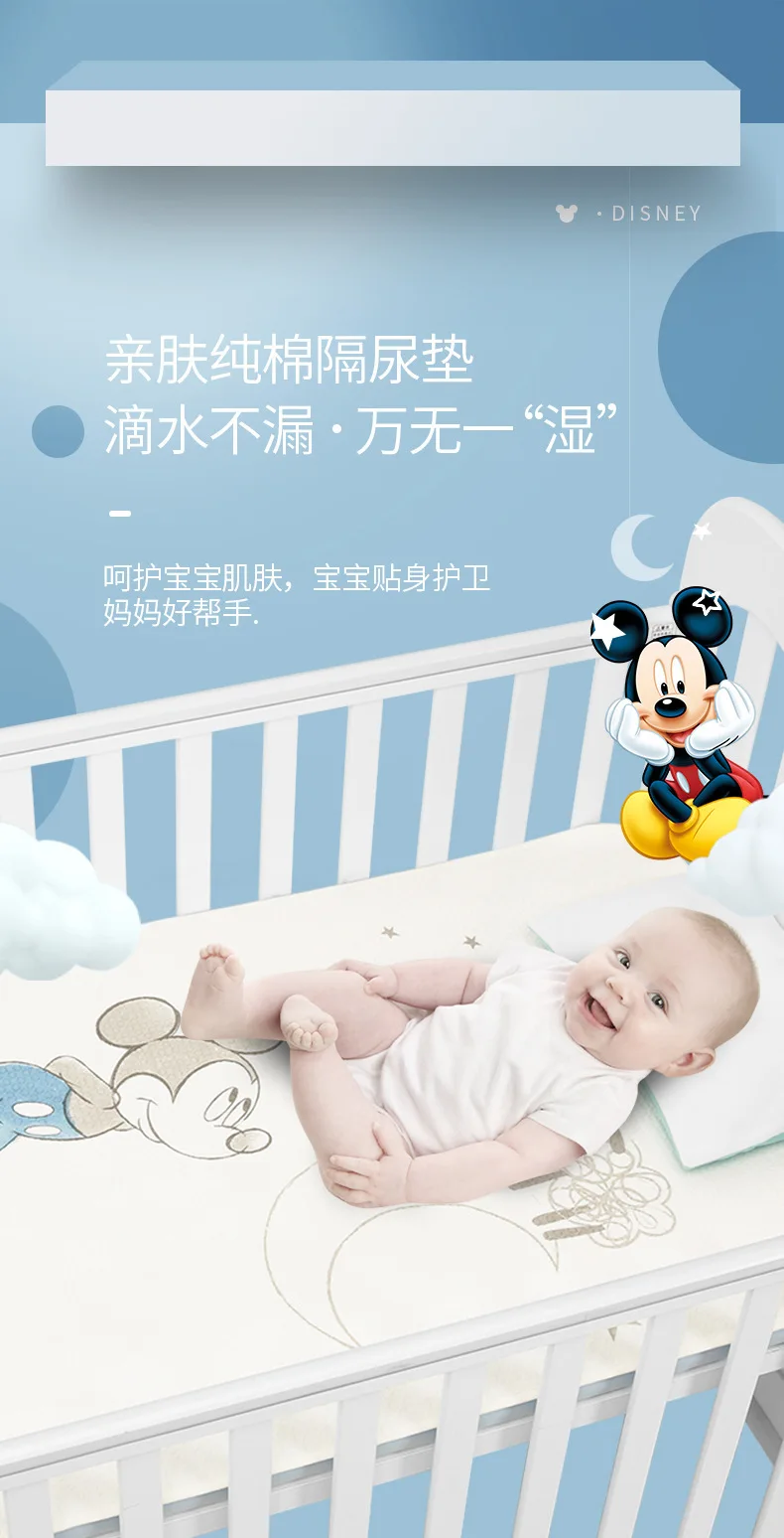 Пеленальный матрас Disney Baby многоразовый водонепроницаемый коврик для смены мочи