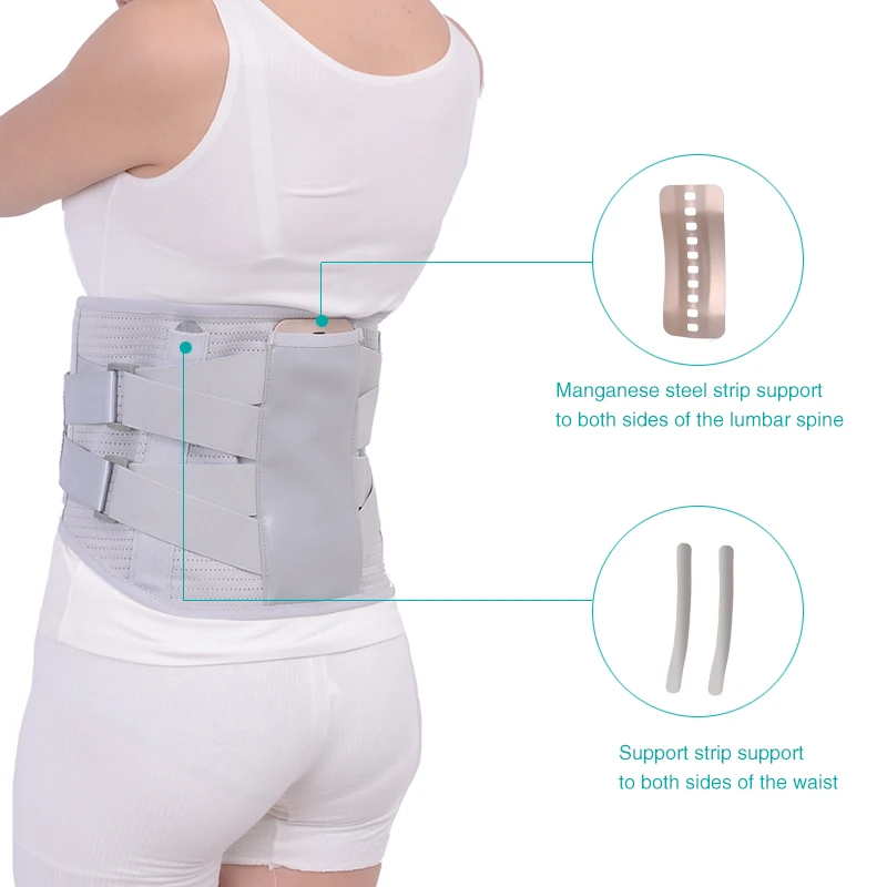 Поясничный поддерживающий пояс s позвоночник Регулируемый эластичный