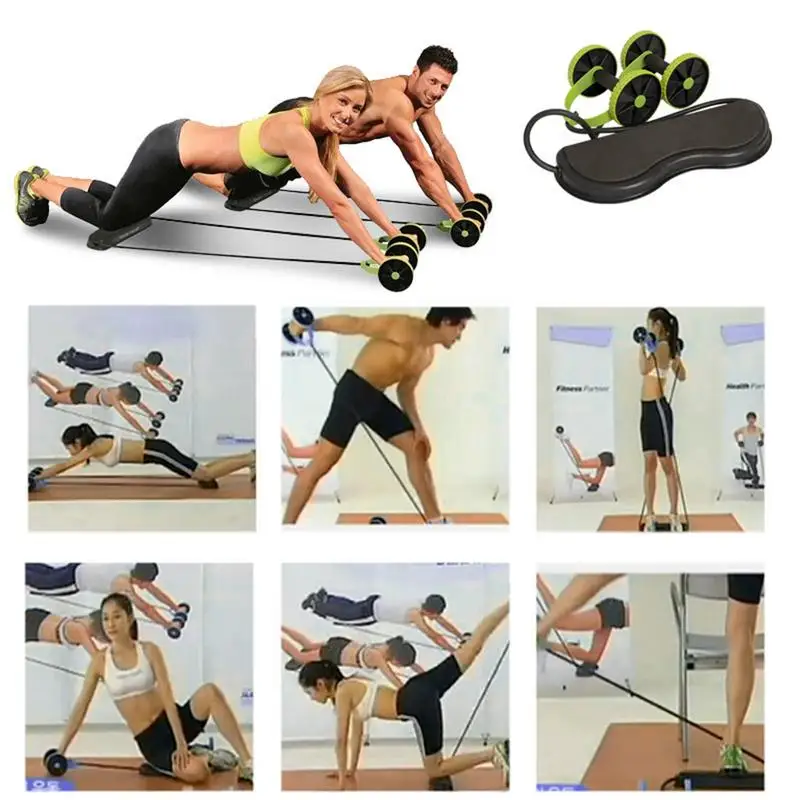 

Abdominal Wheel Home Abdominal Muscle Wheel Fitness Wheel Roller Mute Drawstring Multi-function Slimming Abdominal Device