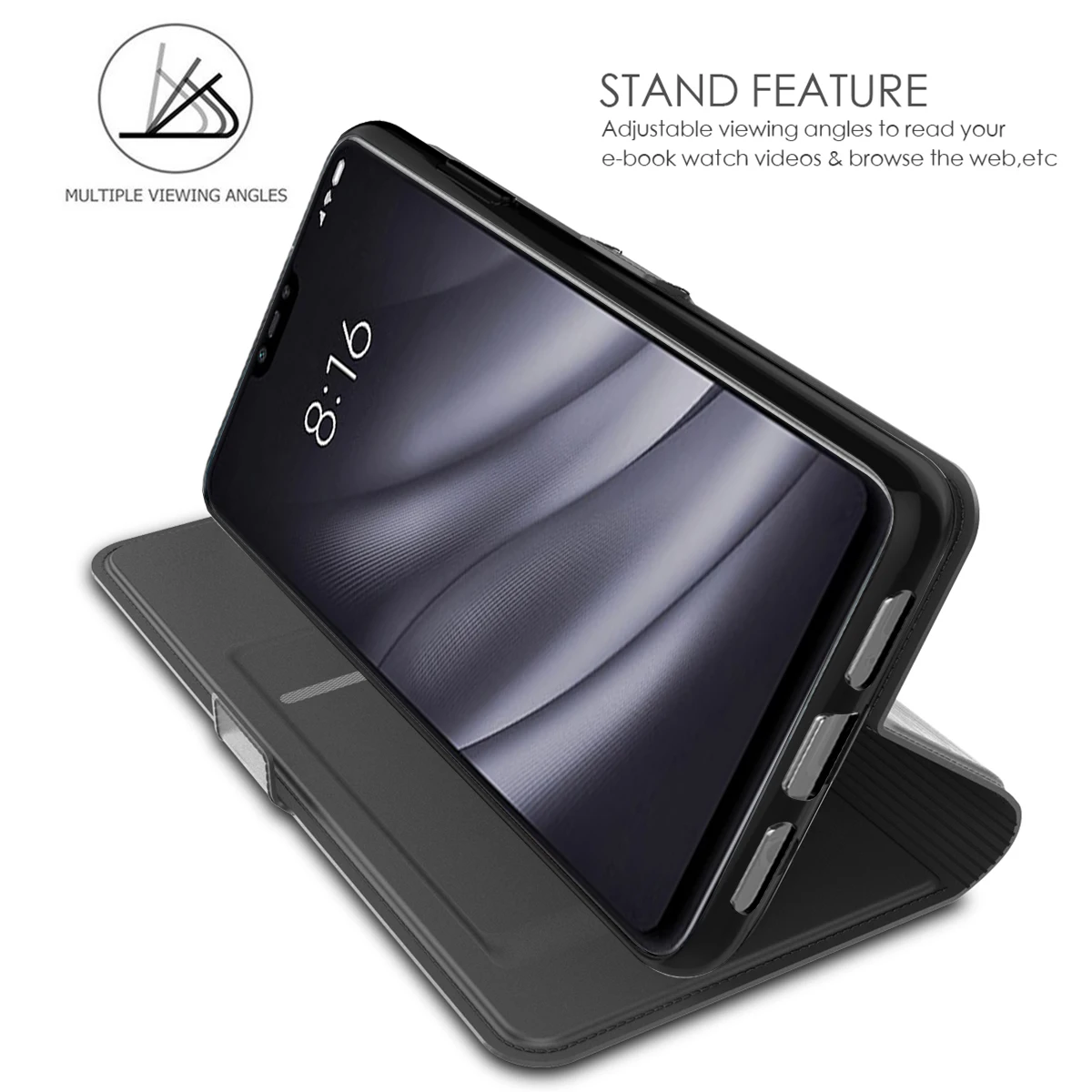 Чехол из искусственной кожи для Asus Zenfone Max Pro M2 ZB631KL чехол с откидной подставкой