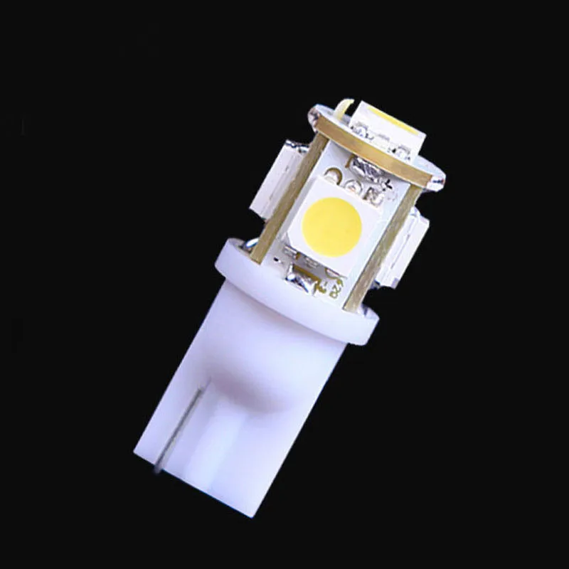 20pcs DC10~15V 6000K White T10 5050 5-SMD Interior/License Plate LED Light Bulbs Great for Interior package light | Автомобили и