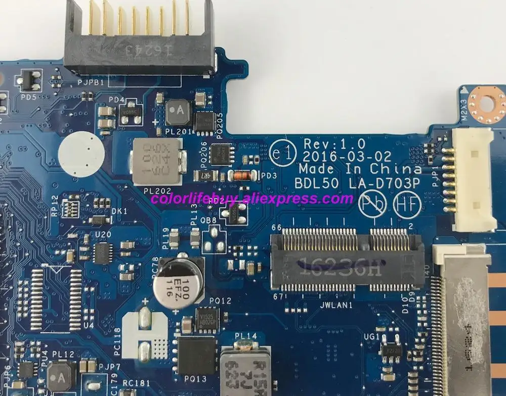 Оригинальная материнская плата для ноутбука 854941 601 001 UMA w i3 5005U CPU BDL50 LA D703P HP серии 15