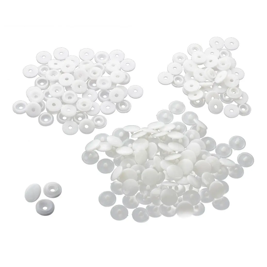 

50 pcs T3 KAM SNAPS press studs Scrapbook Sewing buttons white
