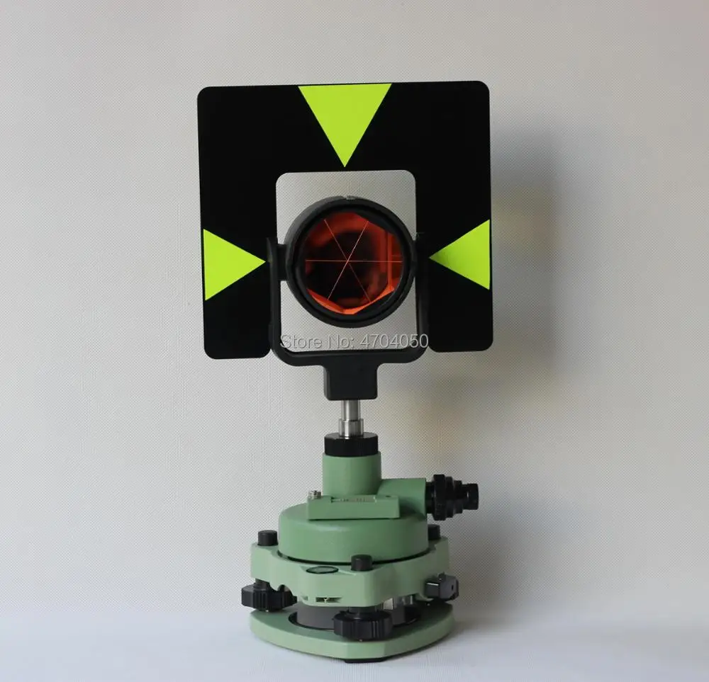 Новая Металлическая черная призма с зеленым трибрахом и адаптером для leica total station