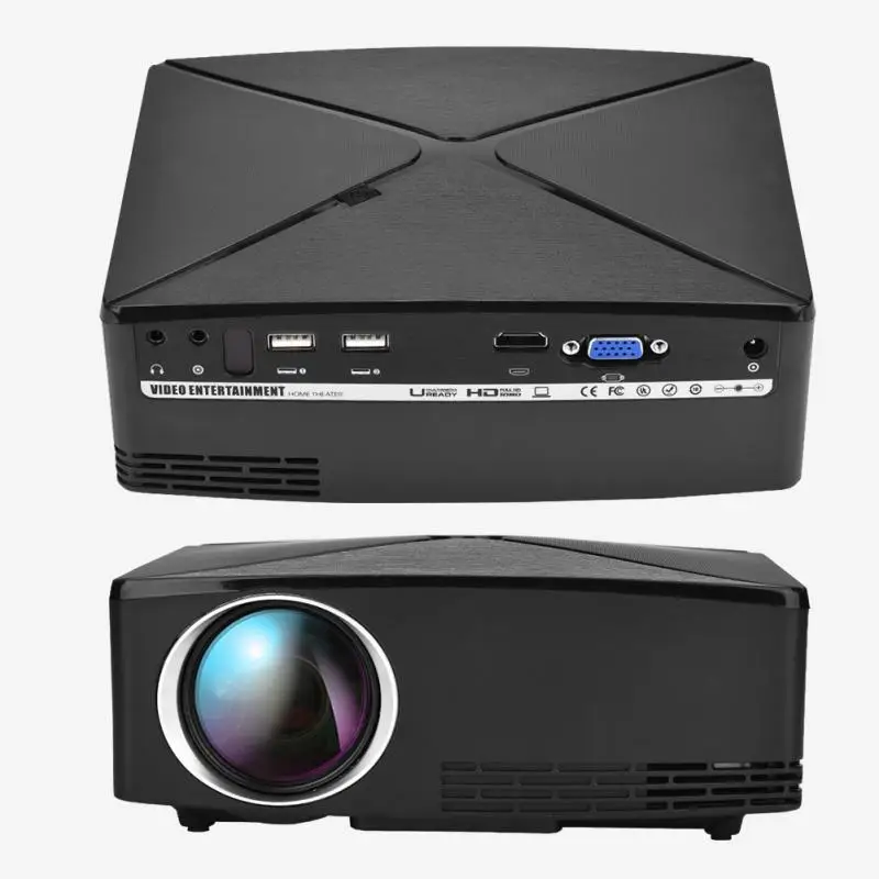 Мультимедийный мини проектор 3D LED HD 1080P USB офисный домашний кинотеатр 110 240 в