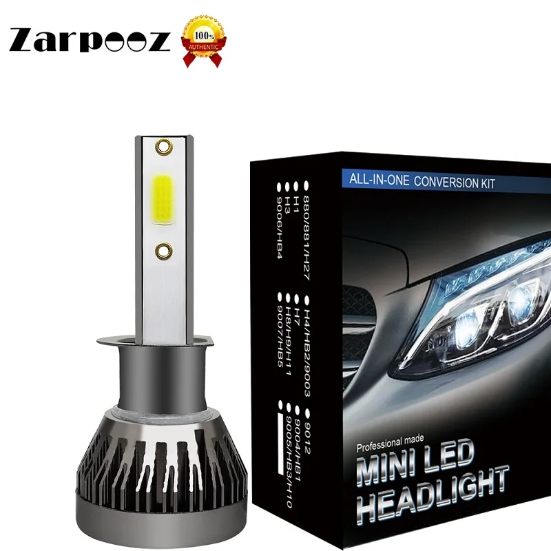 Zarpooz 2 шт. Мини автоматический светильник 72 Вт СВЕТОДИОДНЫЙ Автомобильный H7