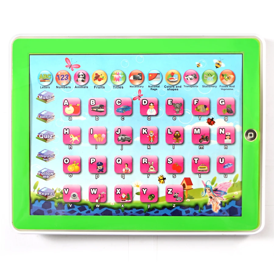 Learning Toys English Language Machine Toy Pad Tablet 11 Function Letters Word Math and Music With Light Computer | Игрушки и хобби