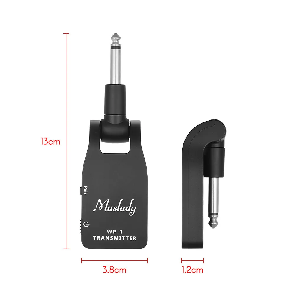 2.4G Wireless Guitar Transmitter Receiver Built-in Rechargeable Battery 30M Transmission Range for Electric | Спорт и развлечения