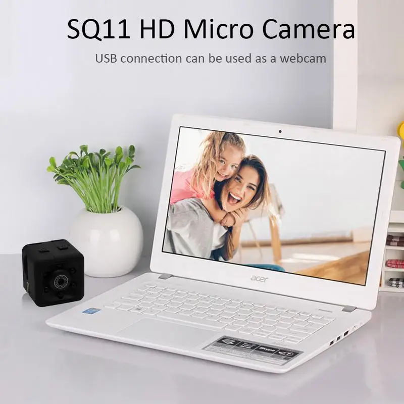 SQ11 маленькая камера микро видео HD 1080p датчик ночного видения DVR DV регистратор