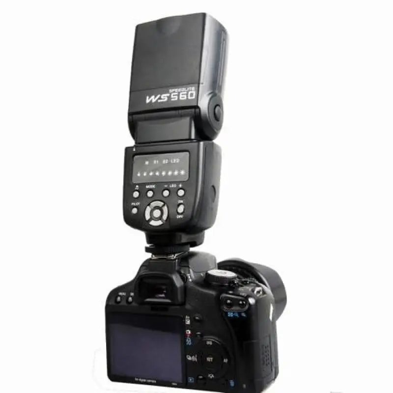 WS-560 светодиодный вспышка фотовспышка для фотосъемки универсальный DSLR Камера Canon