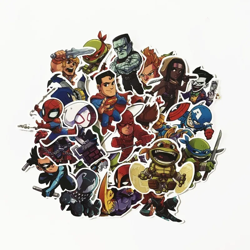 50 шт./компл. Marvel игрушки Мстители завершающей Стикеры s супер герой &quotХалк&quot