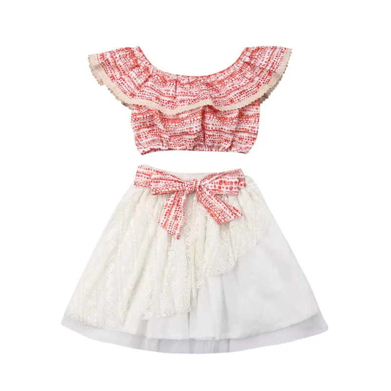 2 шт. детские летние фатиновые юбки пачки с открытыми плечами и