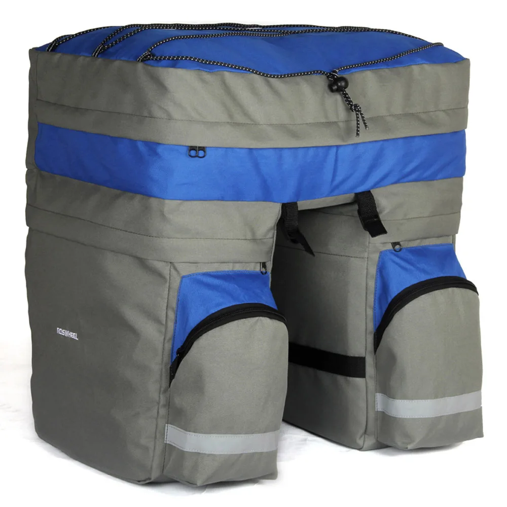 ROSWHEEL 60L велосипедная сумка MTB двухсторонняя задняя стойка для заднего сиденья