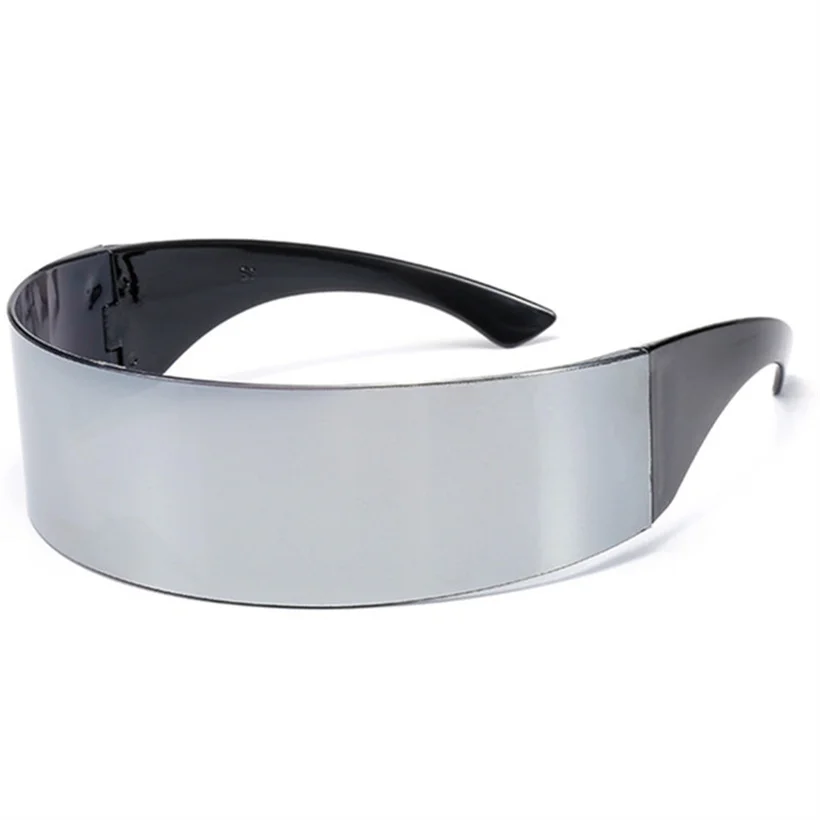 XojoX Men Women Wrap Sunglasses Vintage Windproof Black Glasses Flat Top Novelty Costume Party Strange Funny Retro Eeyglasses | Аксессуары