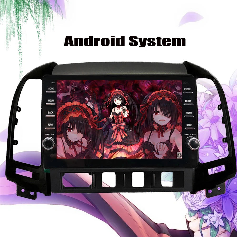 Автомобильный мультимедийный плеер Android 9 0 dvd gps для Hyundai Santa Fe 2005 2012 2 din радио Видео