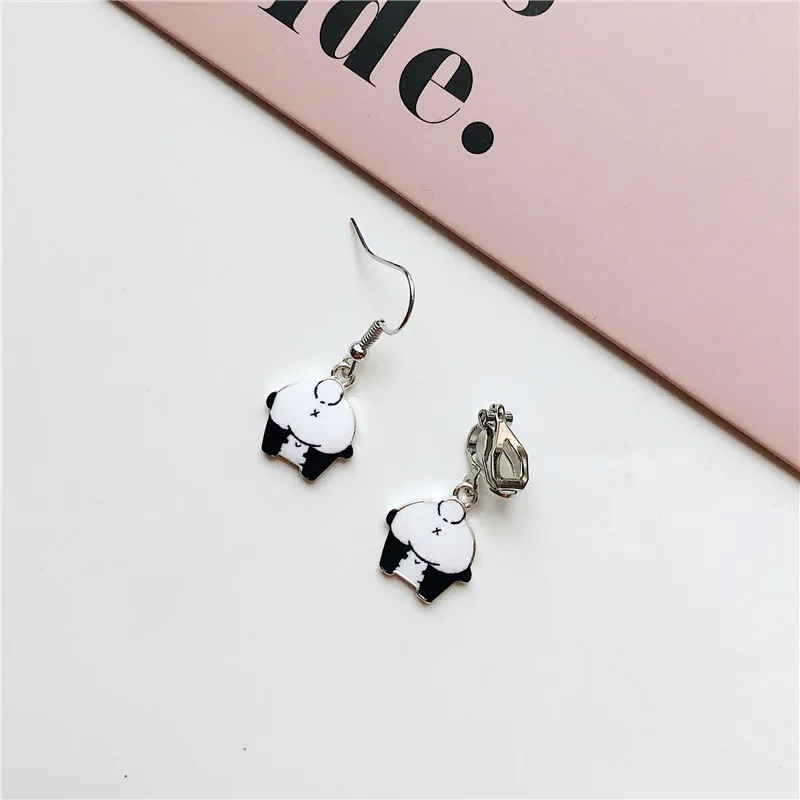 1 pc Cute handmade Panda Baby animal drop dangle Earrings Bijoux Jewelry accessories | Украшения и аксессуары