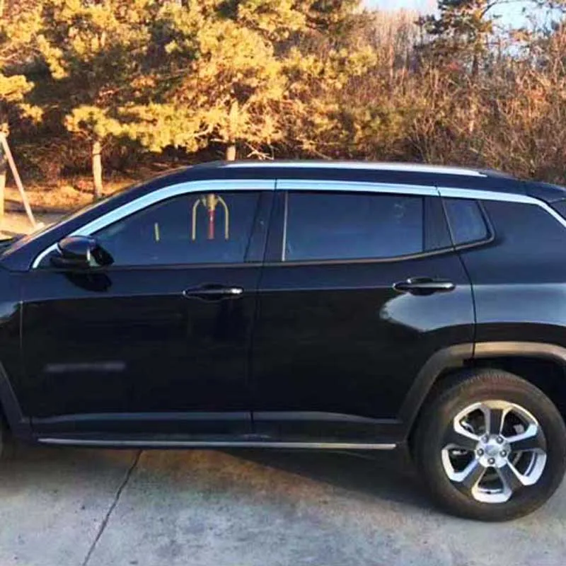 

1 комплект, хромированные вентиляционные козырьки для Jeep Compass 2017-2019