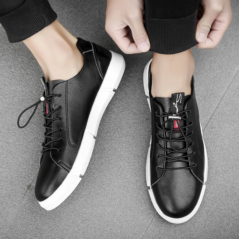 Genuine Leather men Shoes fashion Men casual designer brand man sneakers spring autumn Waterproof lace up oxfords shoes k3 | Обувь