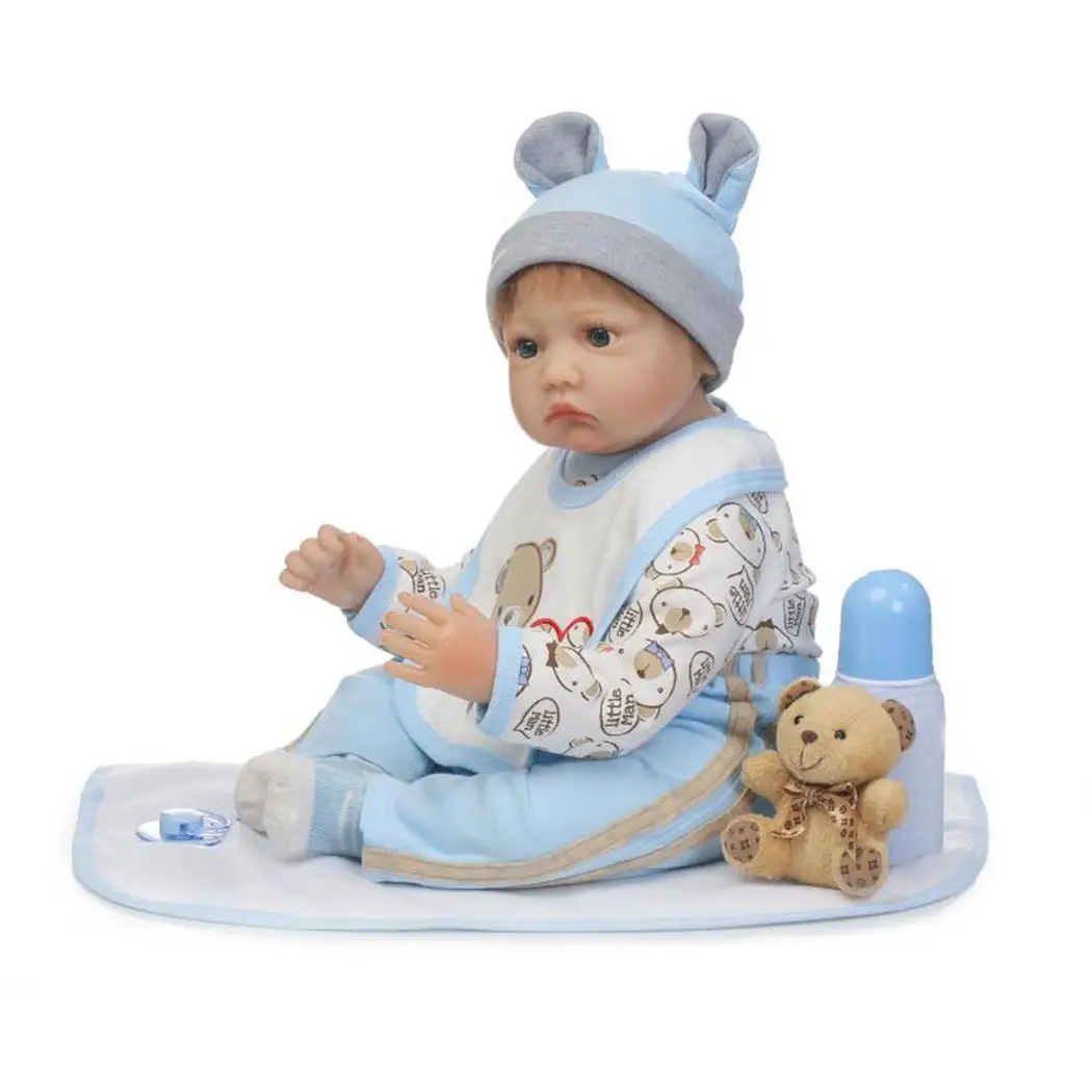 Детские мягкие силиконовые реалистичные с одеждой Reborn от 2 до 4 лет коллекционные