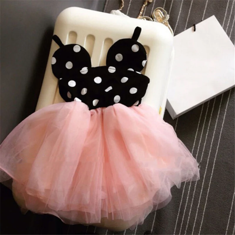 Hot Summer Baby Girls Dress Cute Mouse Clothes Cartoon vestido infantil Kids Toddler Tutu Dresses New 0-5T Children Girl Costume | Детская