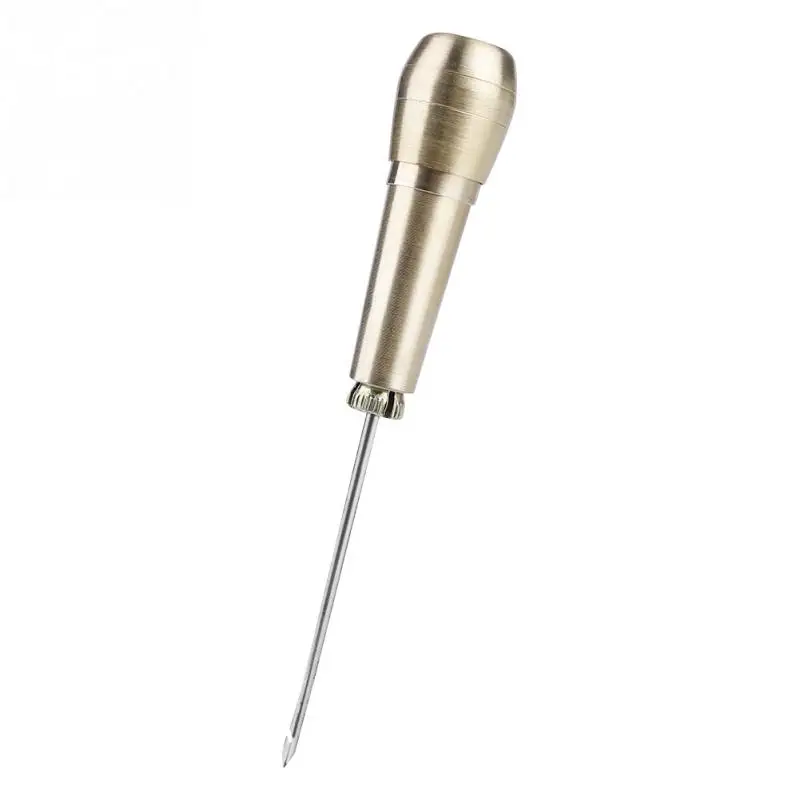  Leather Tent Sewing Awl Tool Punch Needles Copper Handle Stitcher Crochet Line | Дом и сад