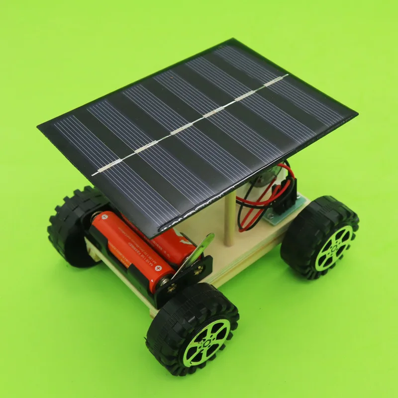 Деревянные Lunar Rover модели студентов Diy наборы научных материалов солнечная