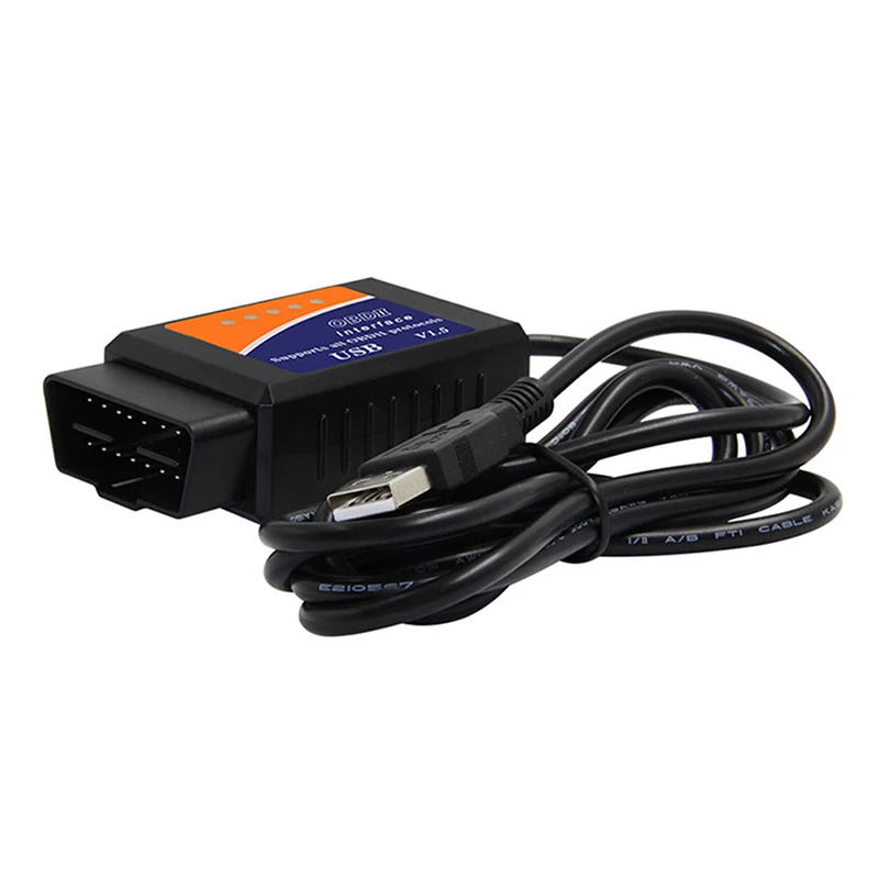 ELM327 USB V1.5 OBD2 Авто сканер неисправностей OBDII компьютерный детектор| |
