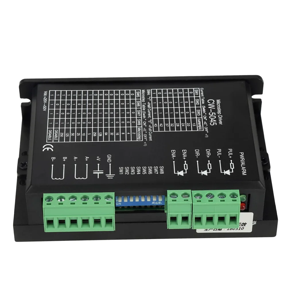 Шаговый двигатель Microstep Driver CW-5045 4.5A 24V-50VDC для гибридных двигателей ЧПУ 1 шт. |