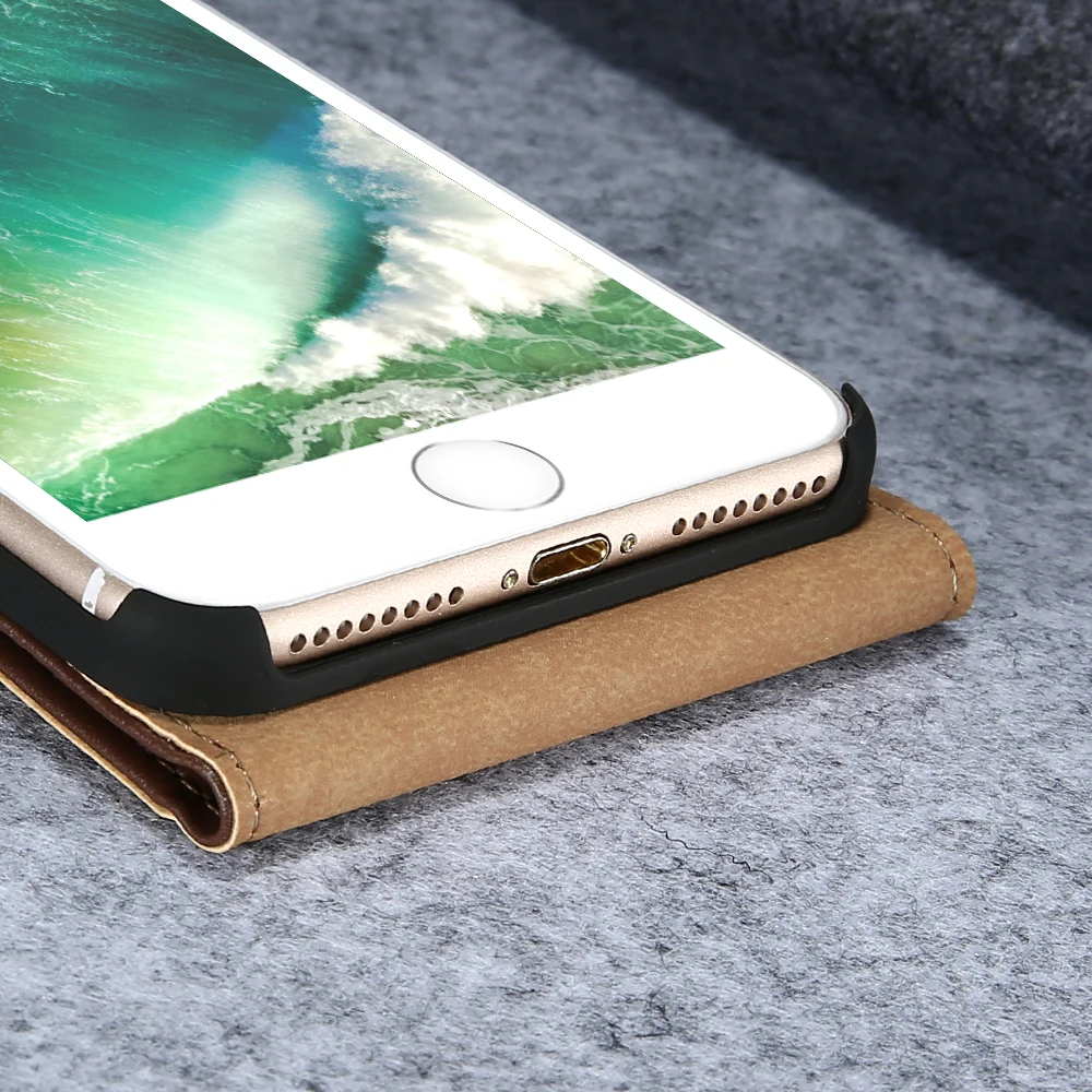 Кожаный чехол KISSCASE для Samsung Galaxy S4 mini S3 S7 Edge S6 S5 S8 Plus iPhone 6 6s 7 5 S SE | Мобильные телефоны