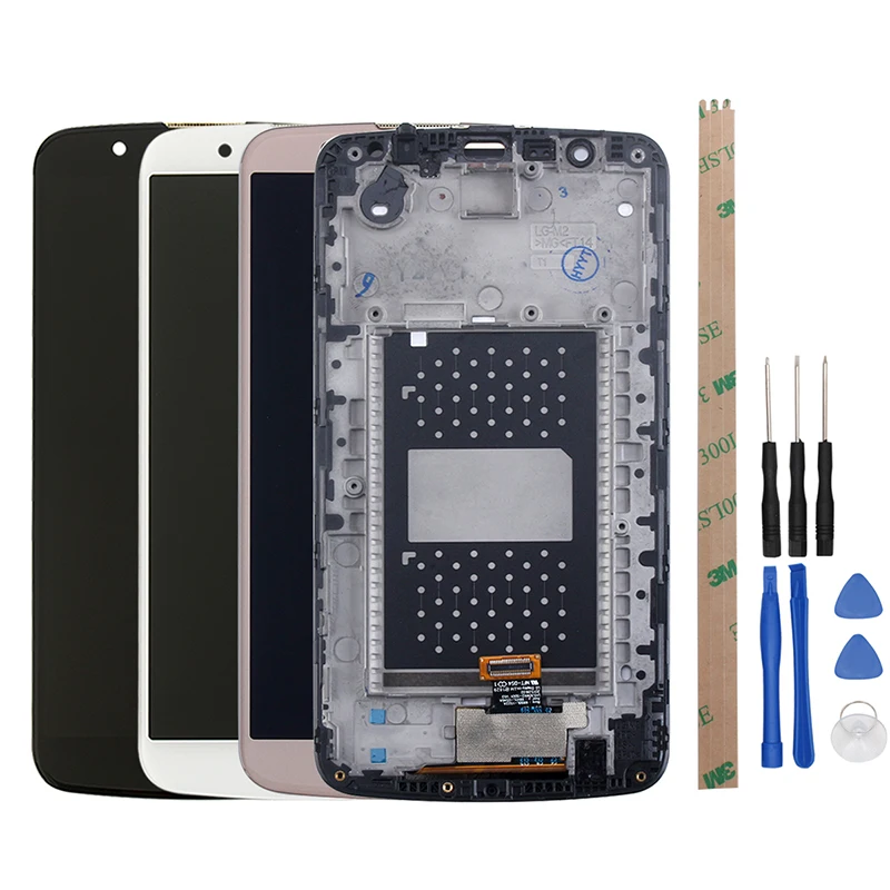 Alesserr For LG K10 2016 LCD K420N K430DS K430DSF K430DSY Display And Touch Screen With Frame +Tools Replacement | Мобильные
