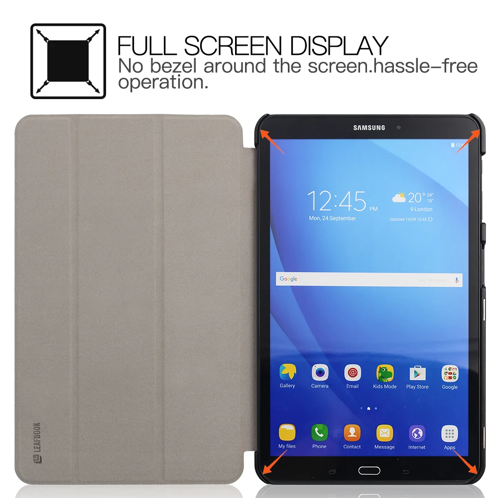 Чехол для samsung Galaxy Tab 10 1 Ultra Slim кожа PU Стенд Смарт делам Обложка дюймов Tablet T580