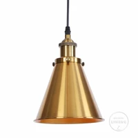 vintage industrial pendant light retro ceiling lamp gold iron lampshade nordic e27 edison lamp for dining bedroom restaurant