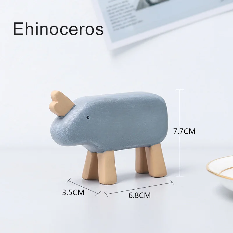 home decoration accessories decor modern ornaments Nordic for living room bedroom office desk rustic Figures Animals kawaii | Дом и сад