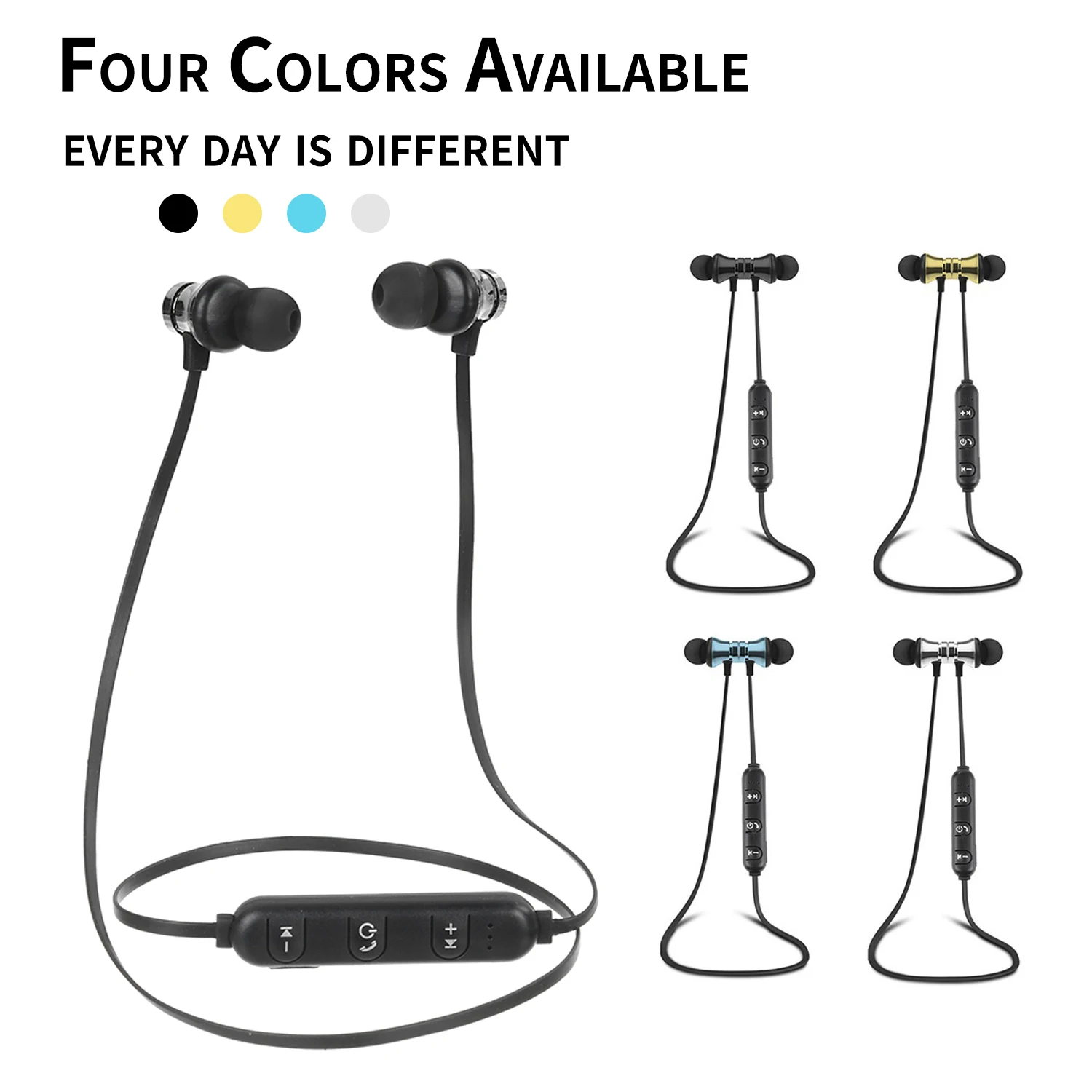 Магнитные Bluetooth-наушники гарнитура водонепроницаемые спортивные Bluetooth 4 2