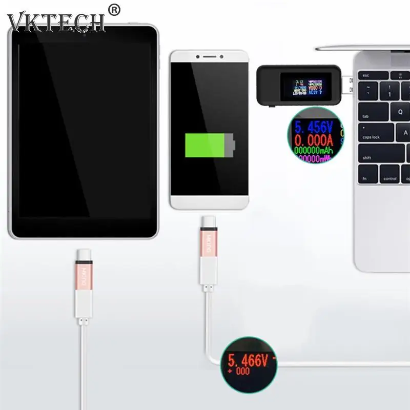 Цифровой USB-тестер 10 в 1 детектор напряжения тока и емкости зарядного устройства |